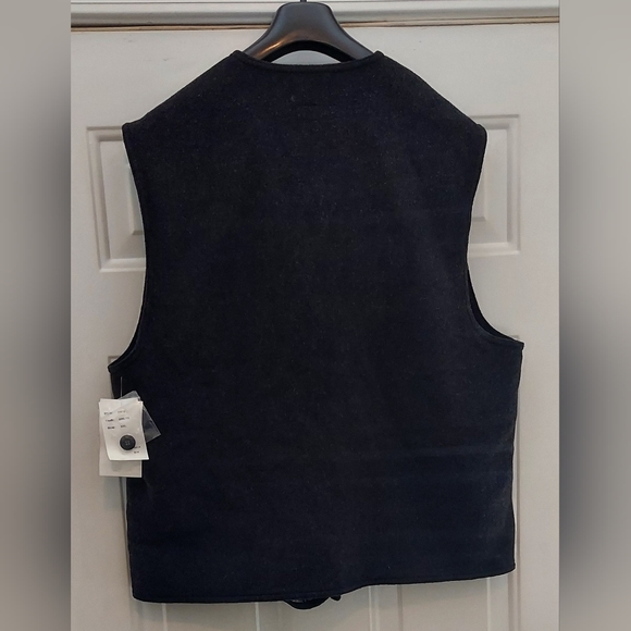 JIMMY HOURIHAN 7792 MEN'S GRAY PURE NEW WOOL VEST SIZE XXL MADE IN SLOVAKIA NWT - Picture 5 of 12